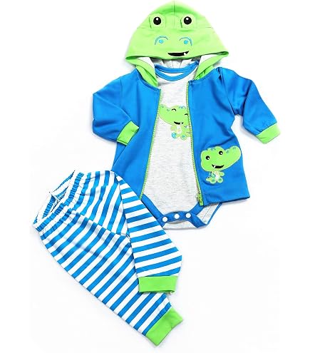 Amazon.co.jp: リボーンベビードール服男の子服アクセサリー3点 17~18